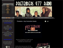 Tablet Screenshot of pretenders.org.uk